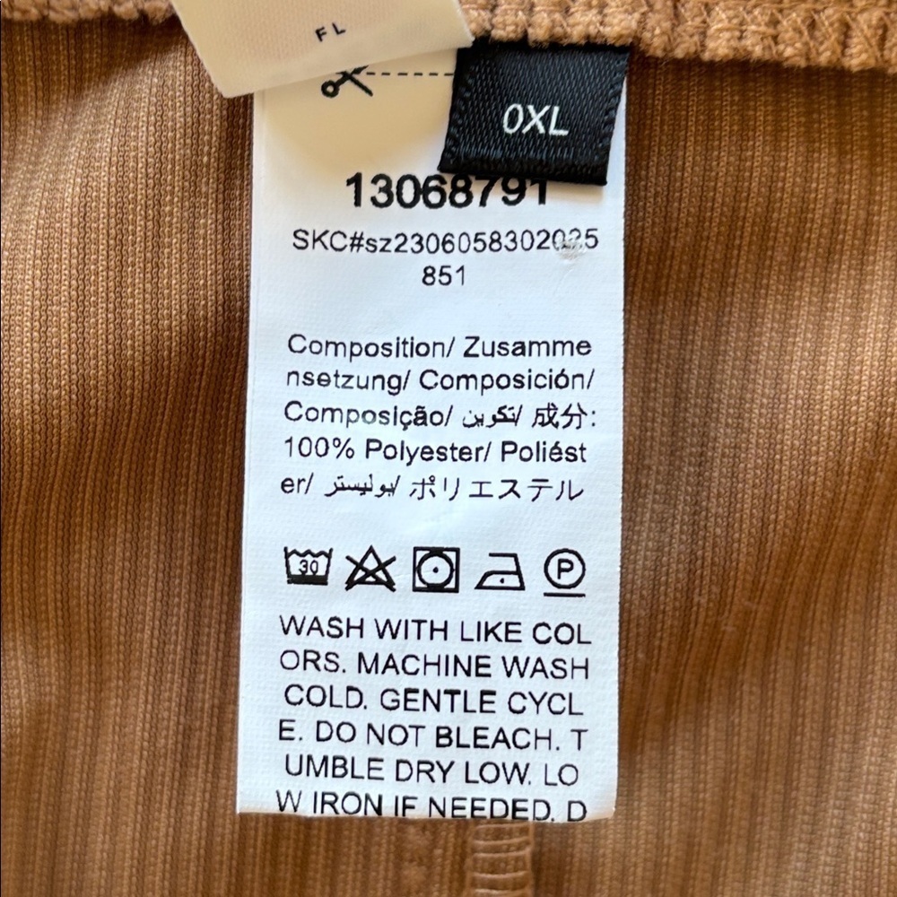 Brand New SHEIN X Care Bears Embroidered Tan Corduroy Mini Skirt Faux Fur Trim - Picture 14 of 15
